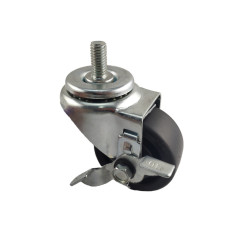 2" SWIVEL CASTER WITH POLYOLEFIN WHEEL AND TOP LOCK BRAKE
