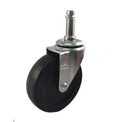 3" SWIVEL CASTER WITH HARD RUBBER WHEEL