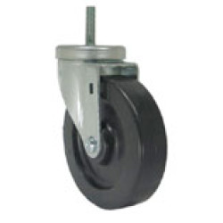 3" SWIVEL CASTER WITH SOFT RUBBER WHEEL