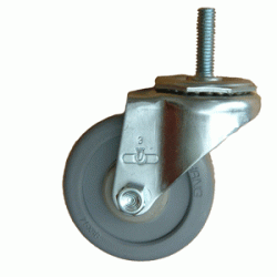 3" SWIVEL CASTER WITH THERMAL PLASTIC RUBBER WHEEL