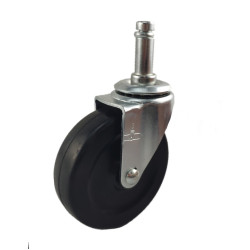 2" SWIVEL CASTER WITH SINGLE POLYOLEFIN WHEEL