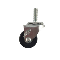 2" SWIVEL CASTER WITH SINGLE POLYOLEFIN WHEEL AND A THUMB SCREW BRAKE