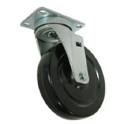 3" SWIVEL CASTER WITH SOFT RUBBER WHEEL