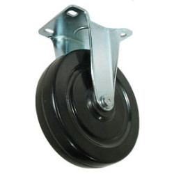 3" RIGID CASTER WITH HARD RUBBER WHEEL