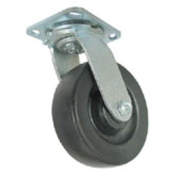 3" SWIVEL CASTER WITH DURAPLAS (POLYOLEFIN) WHEEL AND A THUMB SCREW BRAKE