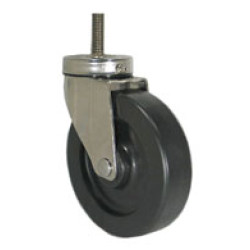 3" SWIVEL CASTER WITH DURAPLAS (POLYOLEFIN) WHEEL
