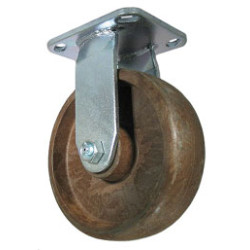 4" RIGID CASTER WITH HIGH TEMP GLASS FILLED NYLON WHEEL