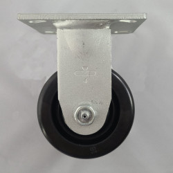 4" RIGID CASTER WITH PHENOLIC WHEEL WITH THREAD GUARDS