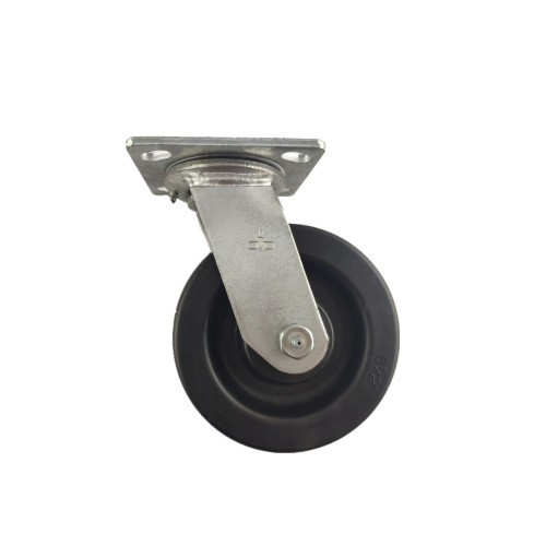 6" SWIVEL CASTER WITH DURAPLAS (POLYOLEFIN) WHEEL