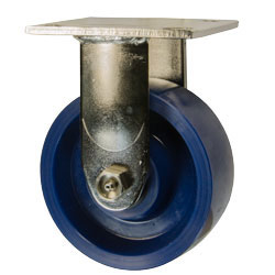 5" RIGID CASTER WITH SOLID POLYURETHANE WHEEL