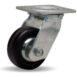 6" SWIVEL CASTER WITH PHENOLIC WHEEL WITH THREAD GUARDS