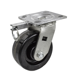 8" SWIVEL CASTER WITH PHENOLIC WHEEL WITH SWIVEL LOCK  
