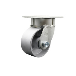 4" SWIVEL CASTER WITH STEEL (CAST IRON) WHEEL