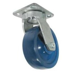 6" SWIVEL CASTER WITH SOLID POLYURETHANE WHEEL
