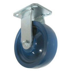 6" RIGID CASTER WITH SOLID POLYURETHANE WHEEL