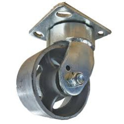 4" SWIVEL CASTER WITH STEEL (CAST IRON) WHEEL