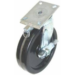 10" SWIVEL CASTER WITH PHENOLIC WHEEL WITH POSITION LOCK AND TOP LOCK BRAKE
