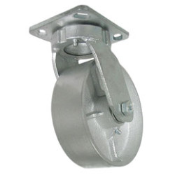 6" SWIVEL CASTER WITH STEEL (CAST IRON) WHEEL
