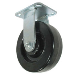 6" RIGID CASTER WITH PHENOLIC WHEEL