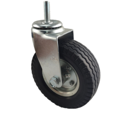 6" SWIVEL CASTER WITH NO FLAT FOAM WHEEL