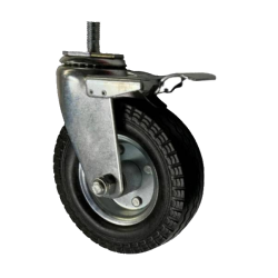 6" SWIVEL CASTER WITH NO FLAT FOAM WHEEL AND SWIVEL LOCK