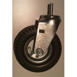 6" SWIVEL CASTER WITH NO FLAT FOAM WHEEL