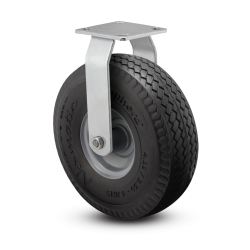 9" RIGID CASTER WITH NO FLAT FOAM WHEEL