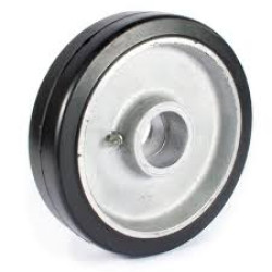 10" RUBBER ON ALUMINUM WHEEL
