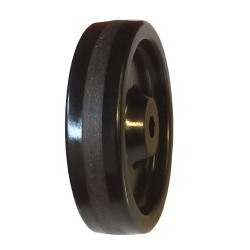 4" PHENOLIC WHEEL WITH STEEL DUAL SPANNER WASHERS