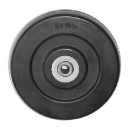 5" HEAVY DUTY POLYOLEFIN WHEEL WITH STEEL BUSHING