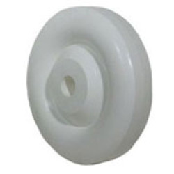 5" HEAVY DUTY POLYOLEFIN (WHITE) WHEEL