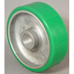 5" POLYURETHANE ON ALUMINUM WHEEL WITH LESS BEARING