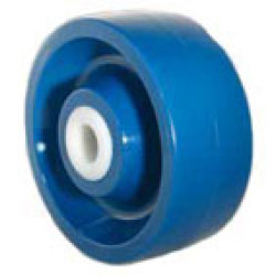 5" SOLID POLYURETHANE WHEEL WITH 3/4" DELRIN BEARING