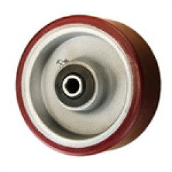 8" POLYURETHANE ON ALUMINUM WHEEL