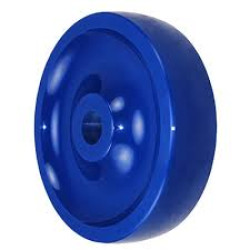 8" SOLID POLYURETHANE WHEEL WITH LESS BEARING