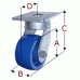 6" SWIVEL CASTER WITH DURAPLAS (POLYOLEFIN) WHEEL
